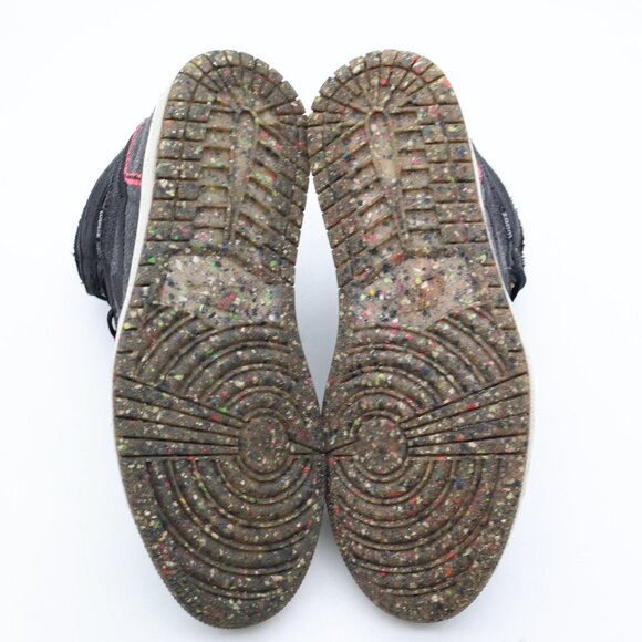 Nike Jordan 1 Men's Size 8 Retro High Zoom Crater Sneakers Black Grey CW2414-001 - Picture 7 of 9